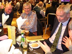 Paul Gray and Alan Adie with SPCU President Gordon McKinnie